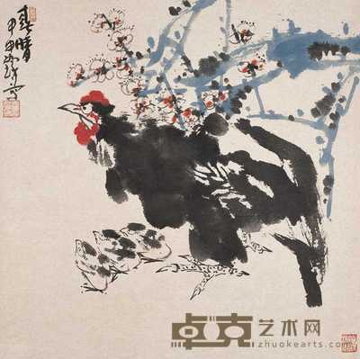 崔如琢 2005年作 春晴 镜心 69.5×70cm
